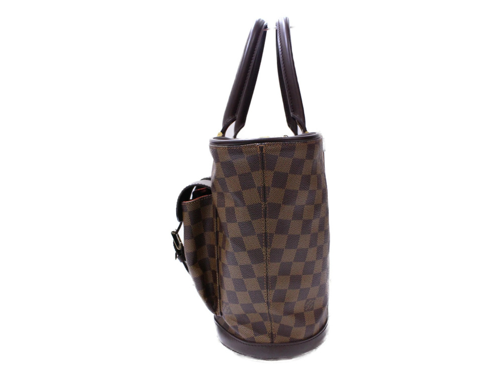 Louis Vuitton Tote Bag Pouch Manosque Damier Brown